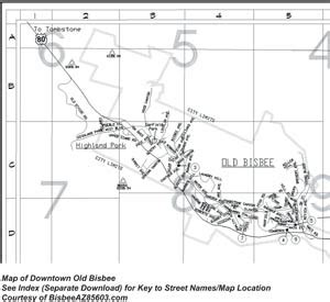 Bisbee Map Page