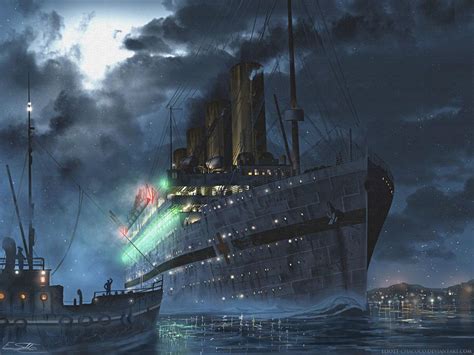 Britannic at night by Eliott-Chacoco on DeviantArt | Titanic ship ...