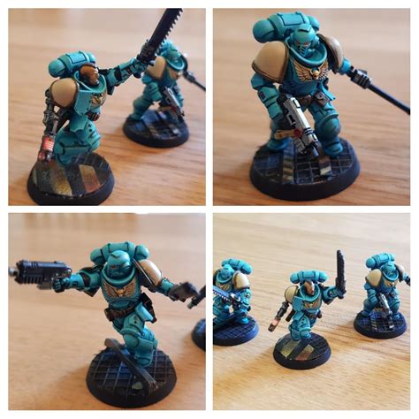 First space marine squad painted after a long hiatus. C&C appreciated ...