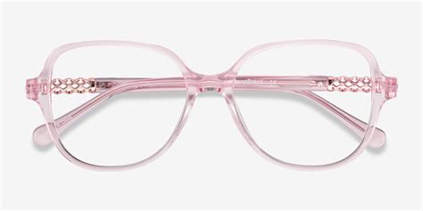 Precious Square Clear Pink Glasses for Women | Eyebuydirect Canada