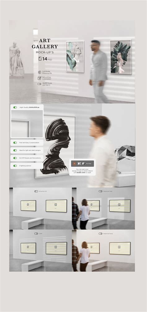 Art Gallery MockUp / Poster on Behance