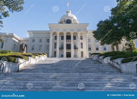 Alabama State Capitol stock image. Image of entrance - 110841805