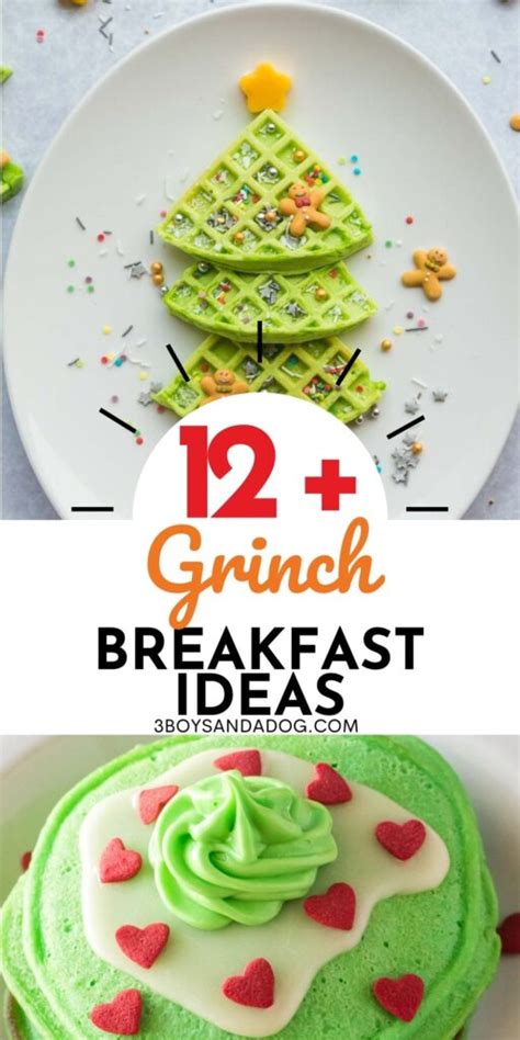 Grinch Breakfast Recipe Ideas - 3 Boys and a Dog