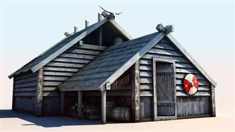 3D model Viking House 2 VR / AR / low-poly | CGTrader