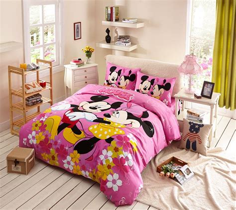 Kids Mickey & Minnie Mouse Pink Bedding Set | EBeddingSets