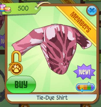 Animal Jam Spirit Blog: Tie-Dye Shirt Returns