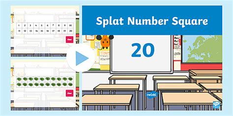 Interactive Number Square Splat Game | Numbers 1 - 20