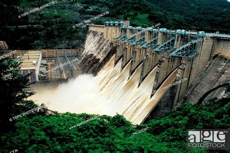 Chungju Dam, Chungju, Chungbuk, Korea, Stock Photo, Picture And Rights ...