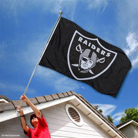 Las Vegas Raiders Embroidered Nylon Flag - State Street Products