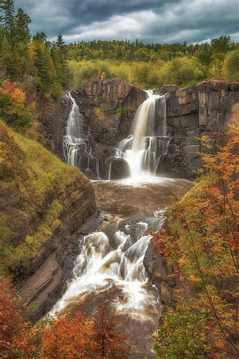 Pigeon Falls in Autumn Photograph by Susan Rissi Tregoning - Fine Art America