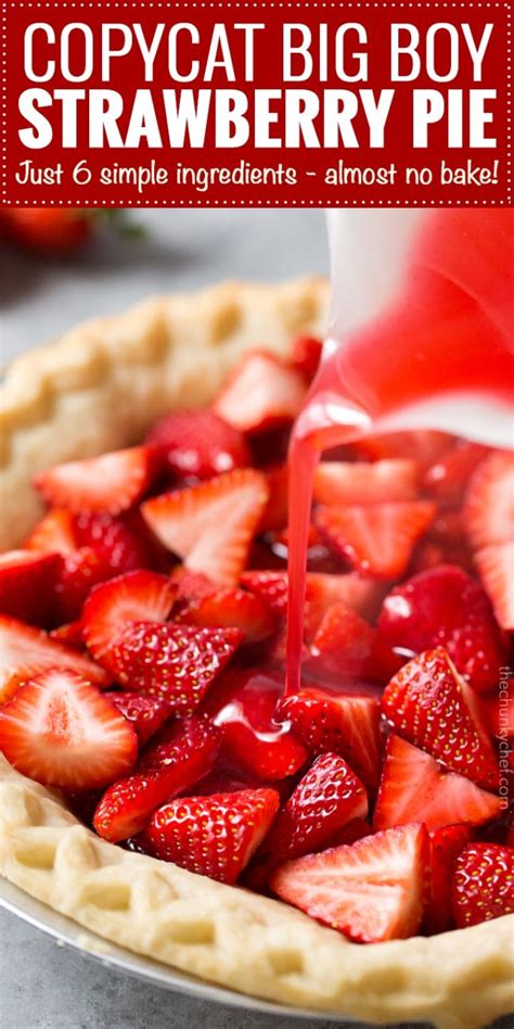 Copycat Frisch's Big Boy Fresh Strawberry Pie - The Chunky Chef