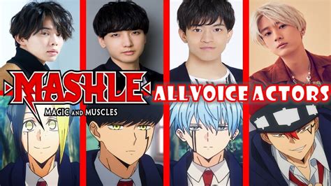 [Mashle: Magic and Muscles] Voice Actors All Characters Japanese Dub ...