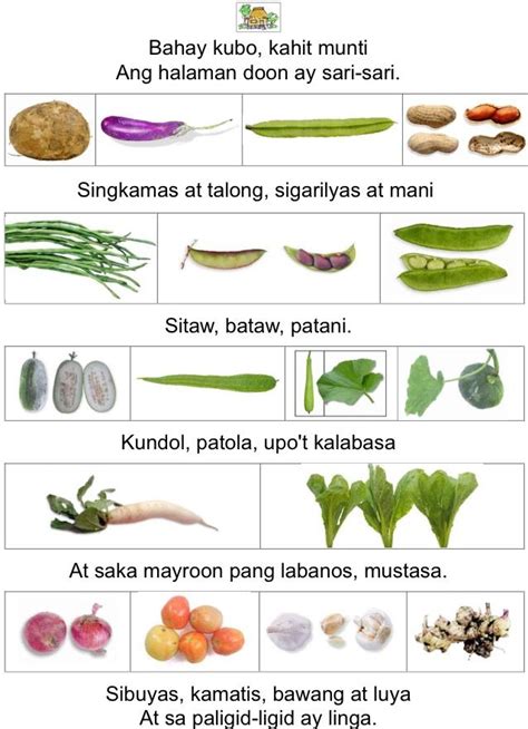 Bahay Kubo Vegetables – Halimbawa