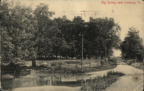 Scenic View of Big Spring Leesburg, VA Postcard