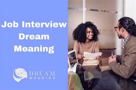 Job Interview Dream Meaning: What Does It Mean For Your Future? - The ...