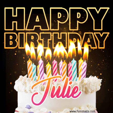 Happy Birthday Julie GIFs - Download on Funimada.com