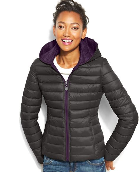 Nautica Reversible Hooded Quilted Packable Puffer Coat & Reviews - Coats & Jackets - Women ...