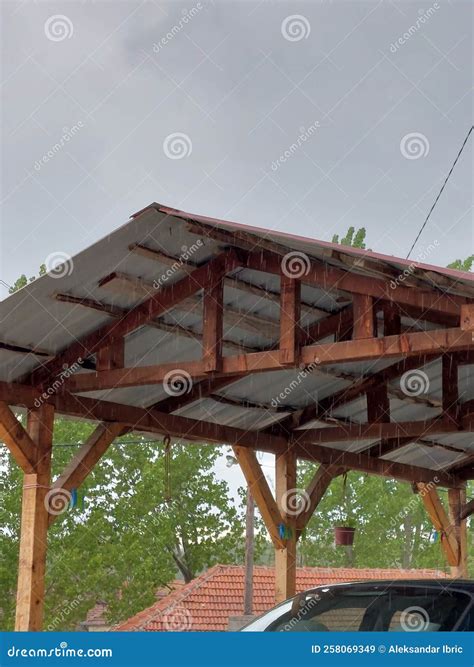 Rain on a tin roof stock image. Image of lighting, home - 258069349