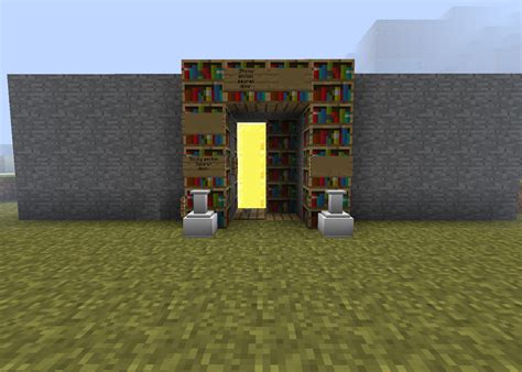 Redstone creations: Sticky piston door!