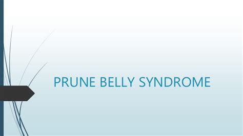 Prune belly syndrome