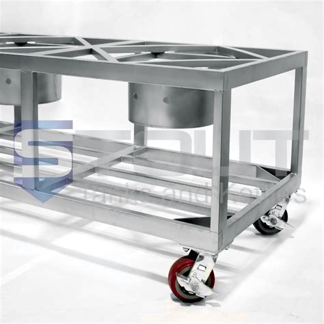 Quality Stainless Steel Brew Stand with Wheels | Stout Tanks and Kettles