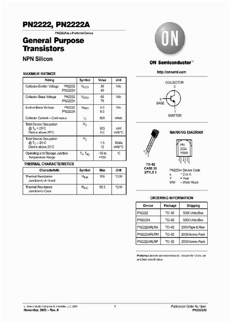 PN2222-D_404668.PDF Datasheet Download --- IC-ON-LINE