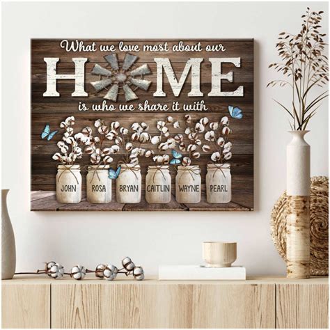 Custom Canvas Prints Personalized Names Gifts What We Love Most About ...