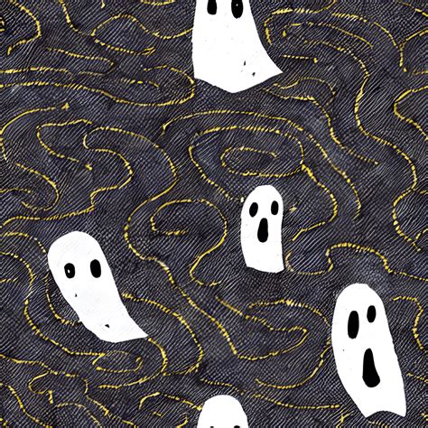 Halloween Ghost Pattern Graphic · Creative Fabrica