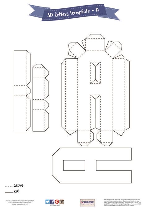 3d Letter Templates | Templates printable free, Diy letters, 3d letters