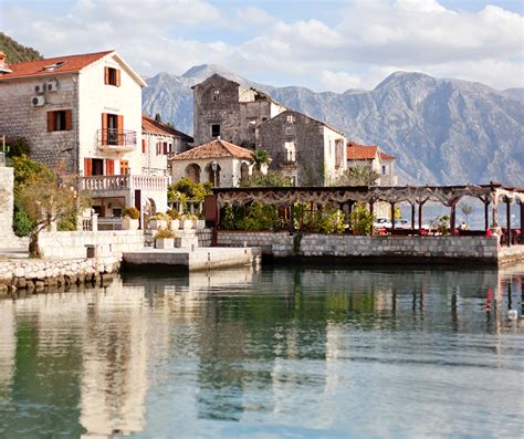 Image Perast Montenegro Coast Houses Cities