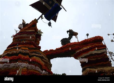 Pasadena, California, USA 3rd January 2023 Rose Parade Floats on display at Floatfest for Rose ...