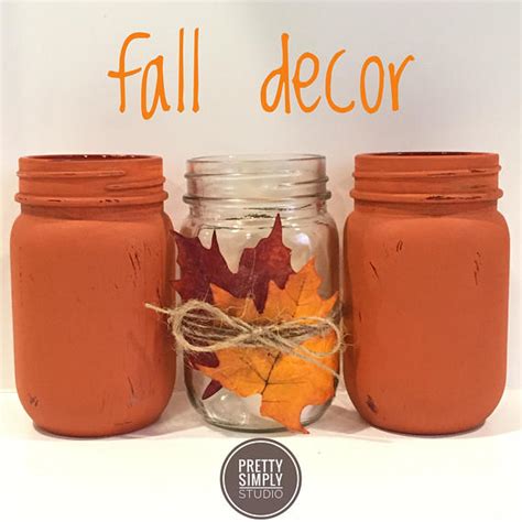 17 Shabby Chic Handmade Fall Mason Jar Decor Ideas For The Home