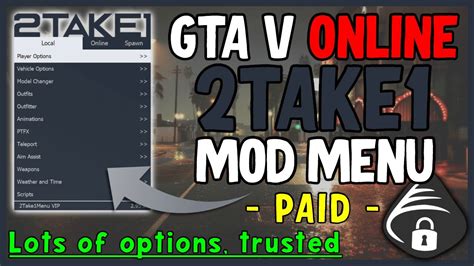 2Take1 Mod Menu | PAID GTA V Mod Menu | Tons of Options | Trusted Menu ...