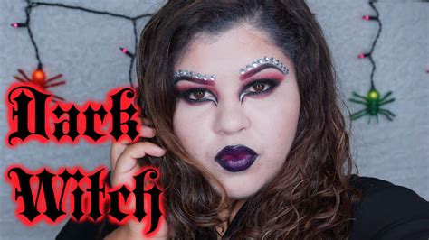 Dark Witch Halloween Makeup Tutorial - YouTube