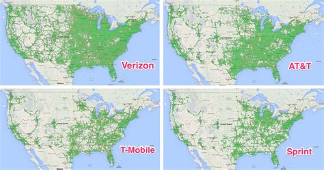 At&T Vs Verizon Coverage Map – Map Of The Usa With State Names