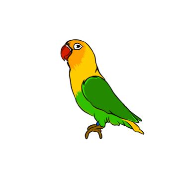 Yellow Love Bird Clipart