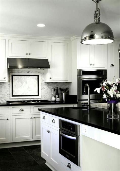 Pin by Jay Kamara Frederick on black and white kitchen | White kitchen ...