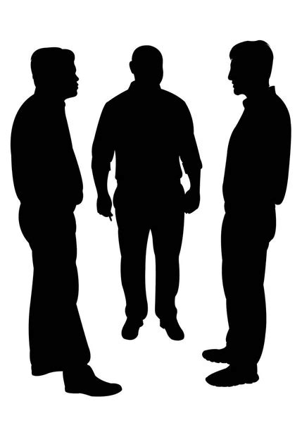 Men talking silhouette vector Stock Vector Image by ©Dr.Art #130493072