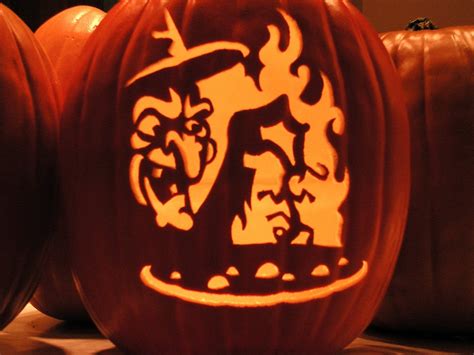 Witch Pumpkin Carving Stencils