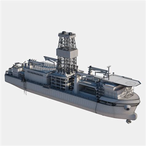 3d drillship drill ship