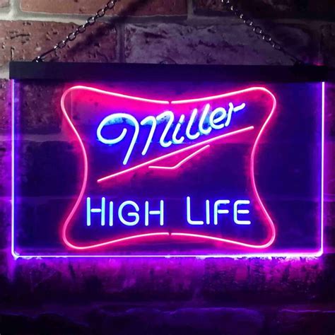 Miller High Life 3 LED Neon Sign - neon sign - LED sign - shop - What's your sign?