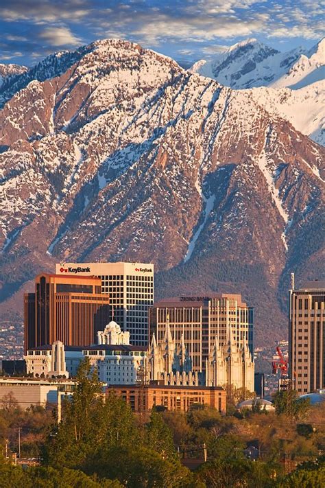 Salt Lake City Skyline by Douglas Pulsipher | Salt lake city utah ...