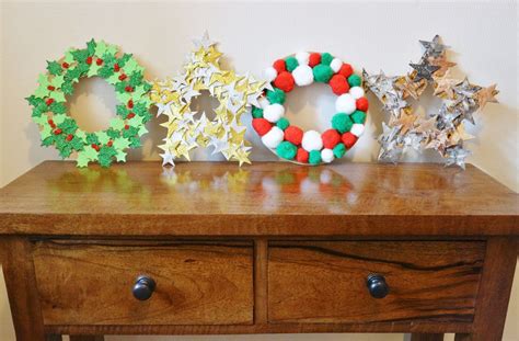 DIY CARDBOARD CHRISTMAS WREATHS 4 WAYS - A Life With Frills