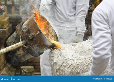 Ancient metal cast process stock image. Image of casting - 26122387