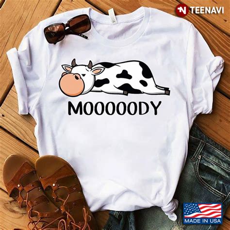 A Mooooody Dairy Cow Are Lying Funny Cow | TeeNavi | Reviews on Judge.me