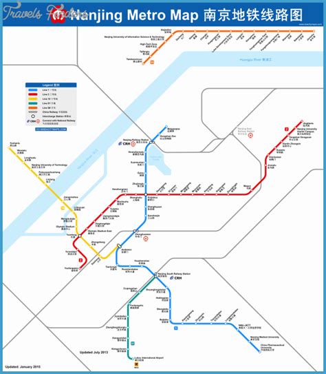 Nanjing Subway Map - TravelsFinders.Com