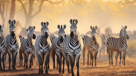 Premium AI Image | Zebra in the savanna