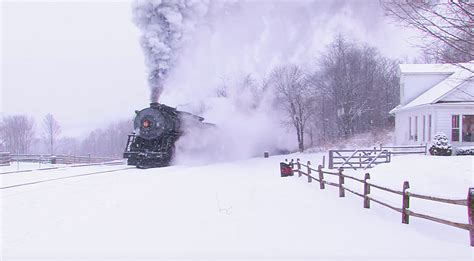 Western Maryland #734 In The Snow - Train Fanatics