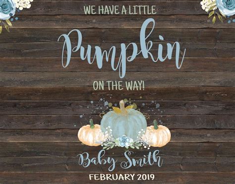 PUMPKIN BABY Announcement A Little Pumpkin Maternity - Etsy