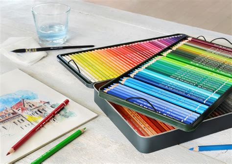 Creioane Colorate Acuarela A.Durer 120 culori, cutie metal Faber-Castell